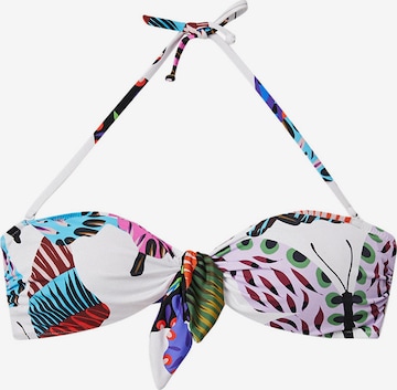 Desigual Bandeau Bikini 'Alana II' in Weiß: predná strana