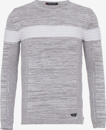 CIPO & BAXX Sweater in Grey: front