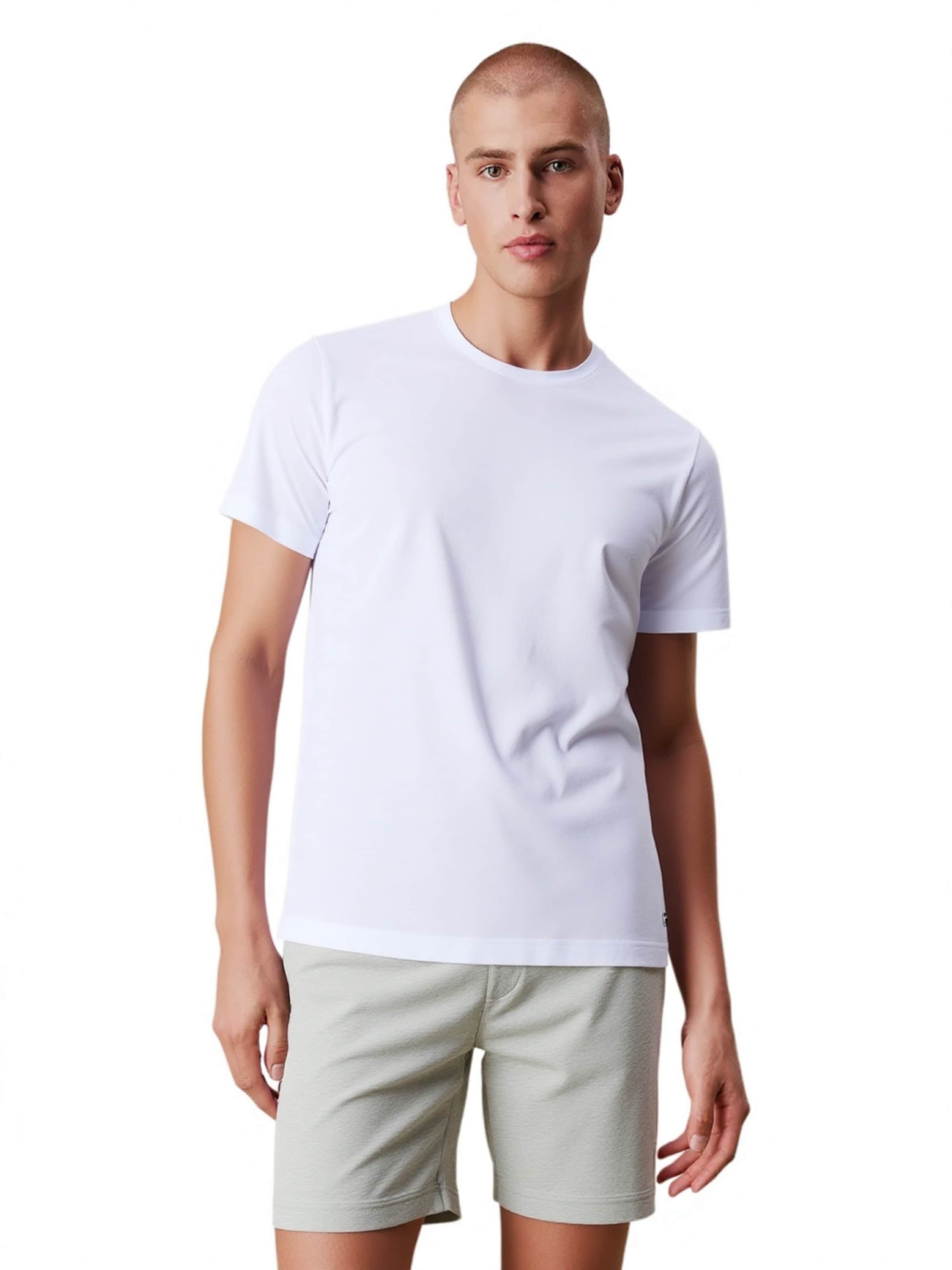 G-STAR Pyžamo krátké 'Slate' – bílá: přední strana