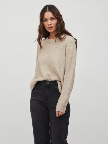 VILA Sweater 'Ril' in Beige: front