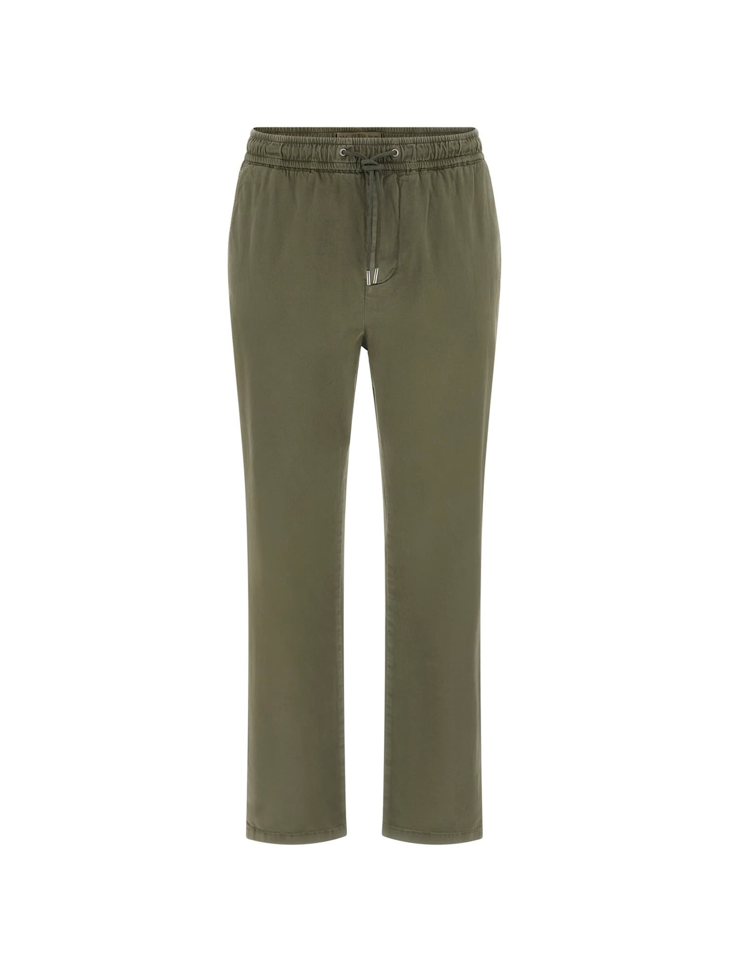 GUESS Regular Chino Pants 'Twill' in Green: front