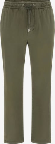 GUESS Regular Chino Pants 'Twill' in Green: front