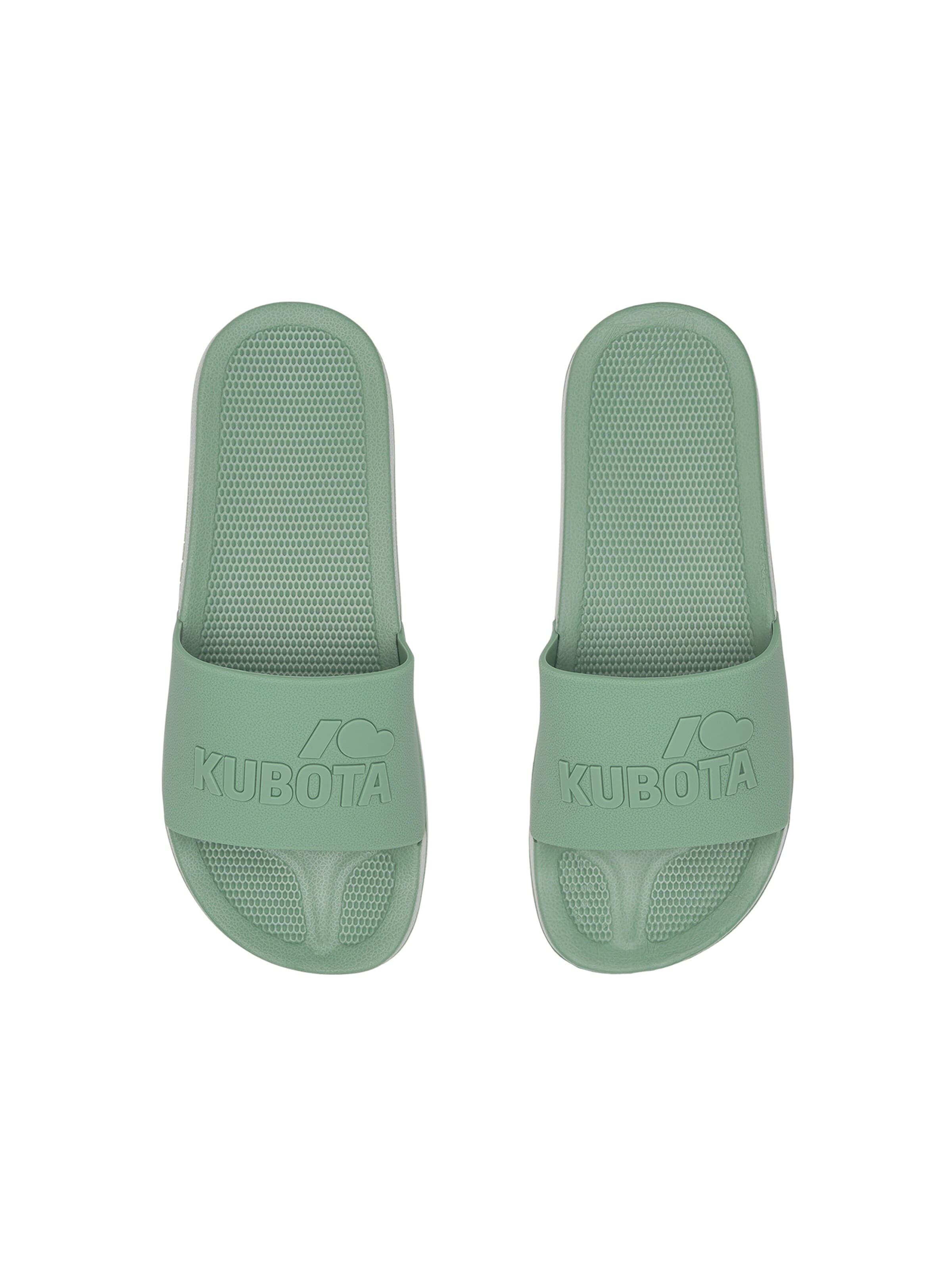 Kubota Strand-/badesko 'Kubota Women's Slip-On Light Green Basic Plain Pool Slides' i grøn