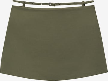 Pull&Bear Rok in Groen: voorkant