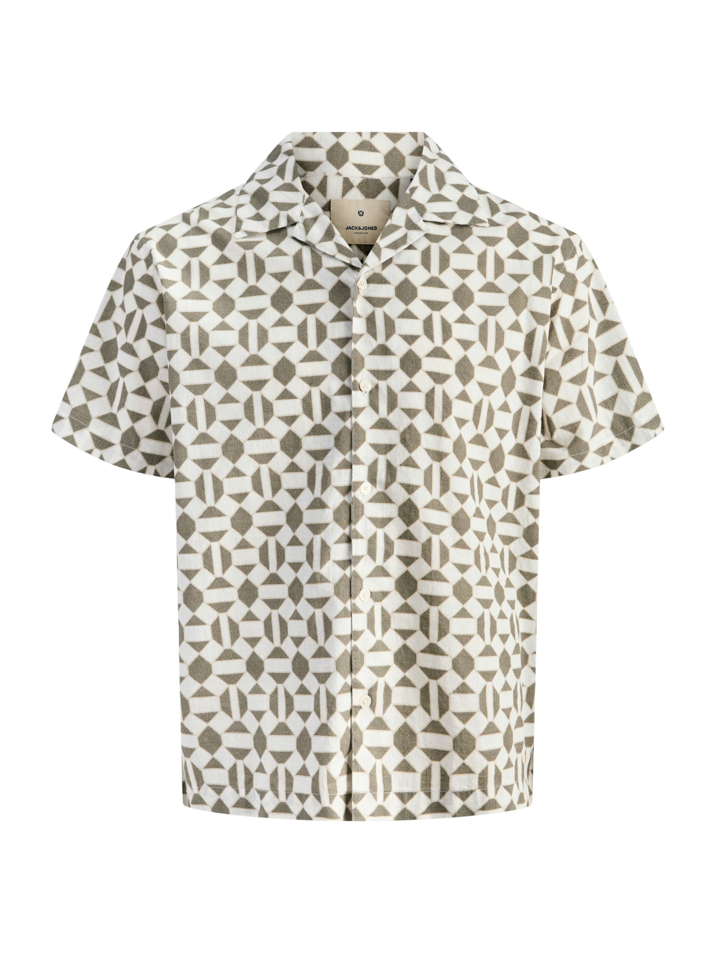 Jack & Jones Plus Comfort fit Button Up Shirt 'JPRBLUkevin' in Green: front