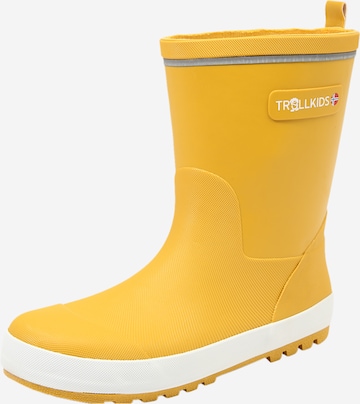 Boots di TROLLKIDS in giallo: frontale