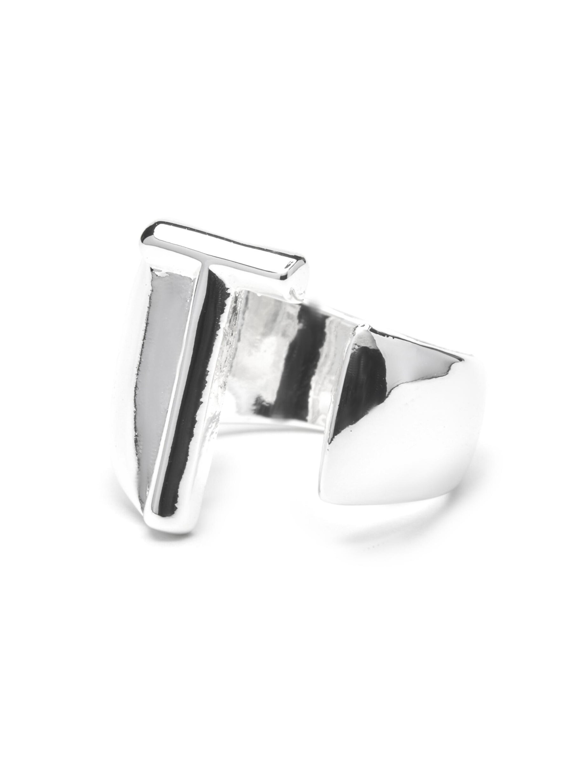 Anello 'Alphabet T' di Luxenter in argento