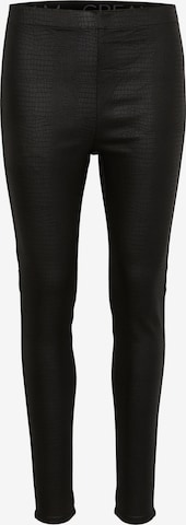 Cream Slim fit Leggings 'Tabea' in Black: front