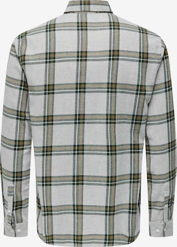 Only & Sons Regular Fit Skjorte 'STONE' i grå
