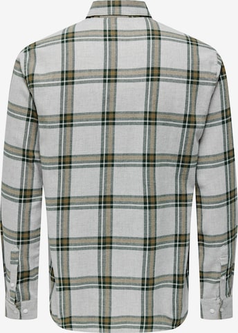 Only & Sons - Regular Fit Camisa 'STONE' em cinzento