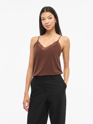 VILA Top 'VIMATTI' in Bruin: voorkant