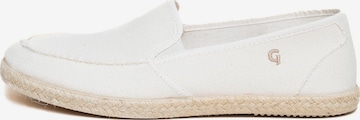Gottstein Moccasin 'Camping Linen Sailor' in Beige: front