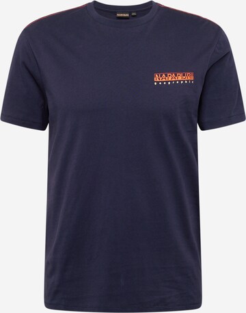 NAPAPIJRI Shirt 'S-GRAS' in Blauw: voorkant