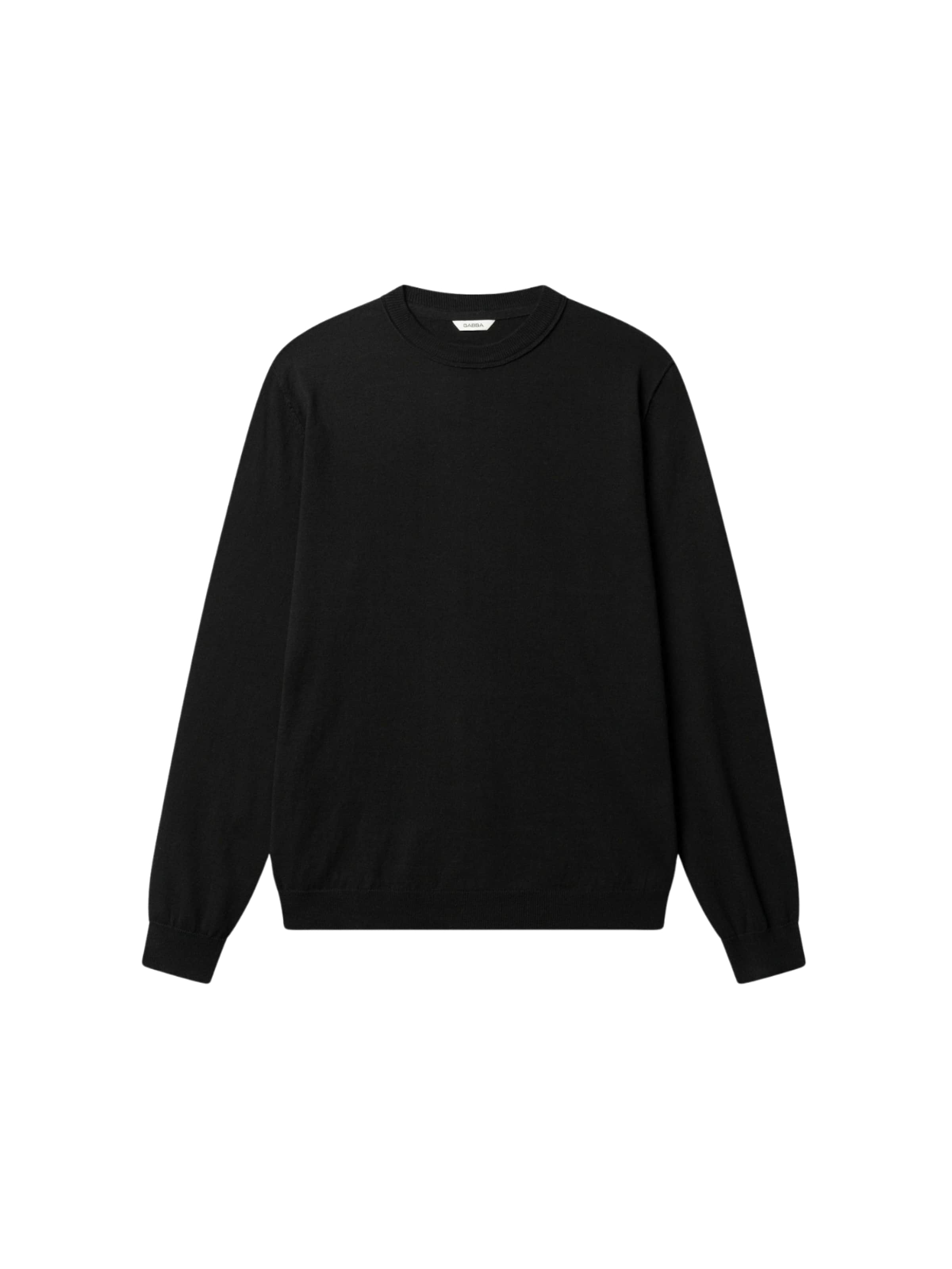 Pullover ' GABfumo Spy ' di GABBA in nero: frontale