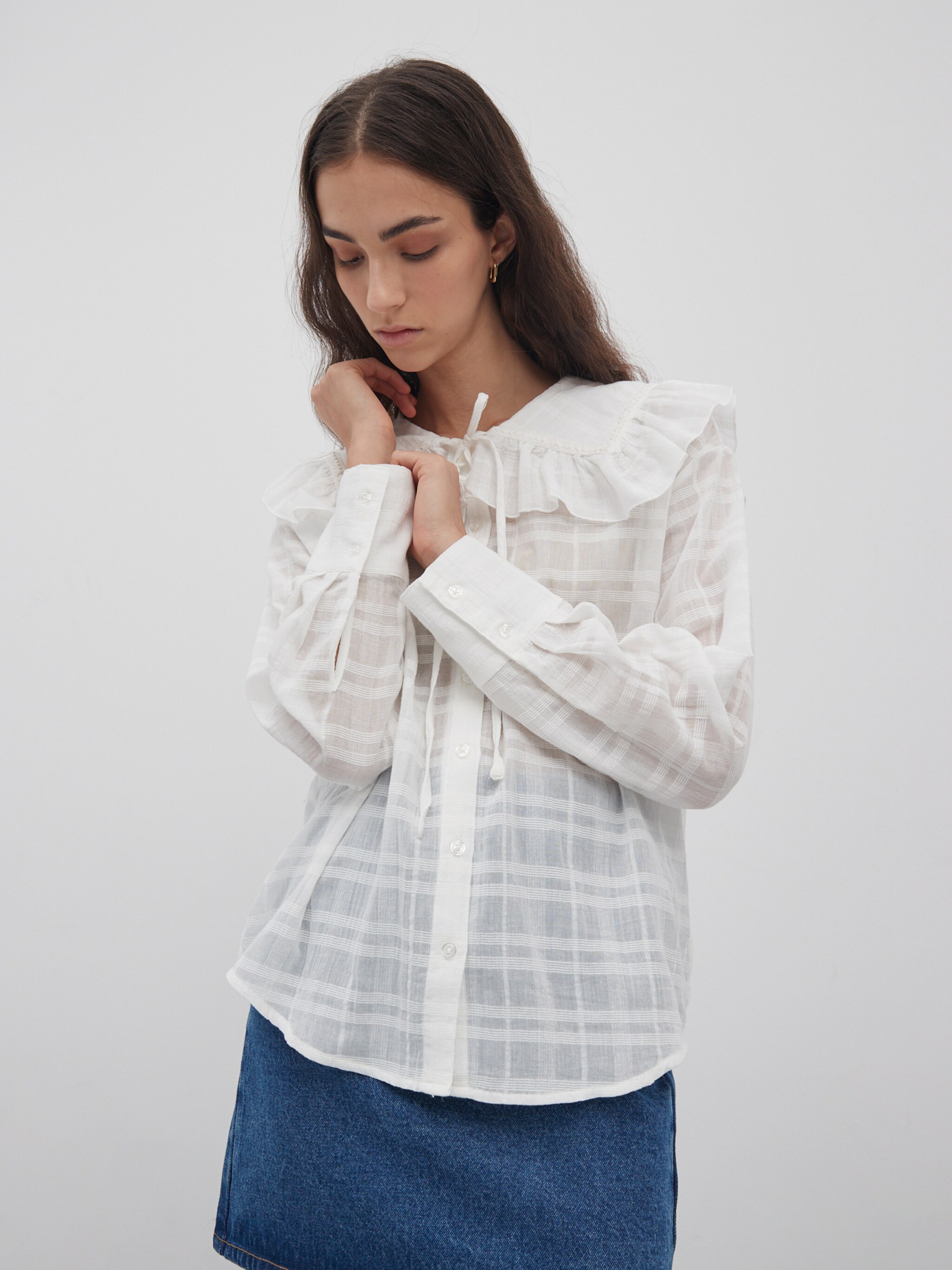 EDITED Producten Blouse 'Noel' Crème