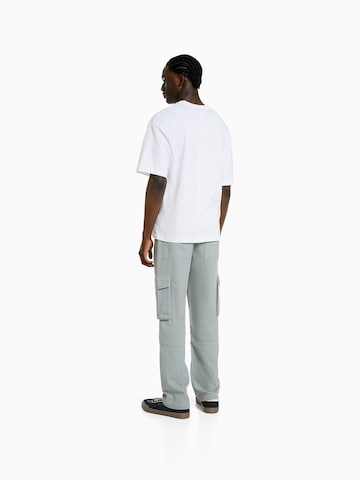 Bershka Regular Hose in Grau