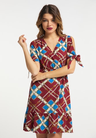 faina Summer Dress in Red: front