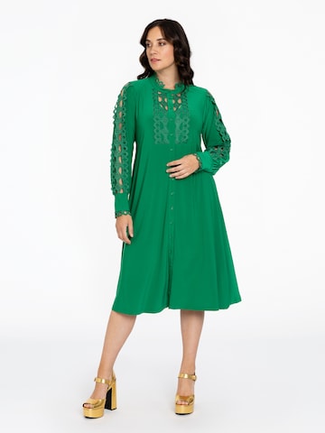 Yoek Dress in Green