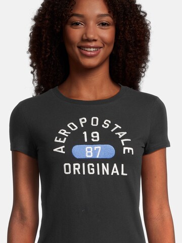 AÉROPOSTALE Shirt 'JUL' in Zwart