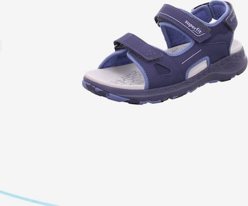 SUPERFIT Sandale in Blau: Vorderseite