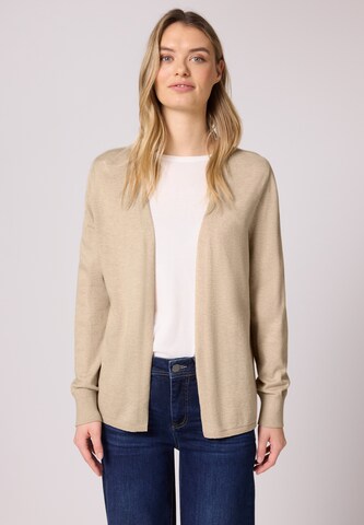 STREET ONE Knit Cardigan in Beige: front