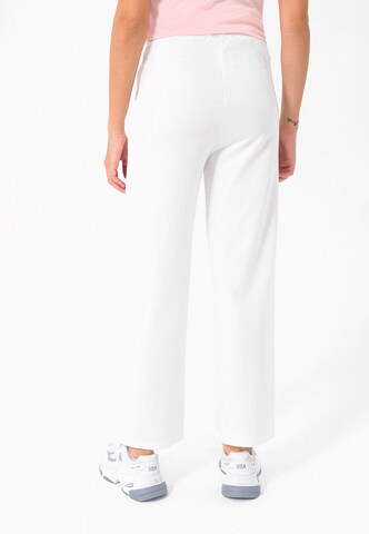 Regular Pantalon à plis Felix Hardy en blanc