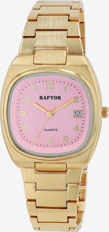 Raptor Analoguhr in Gold: Vorderseite