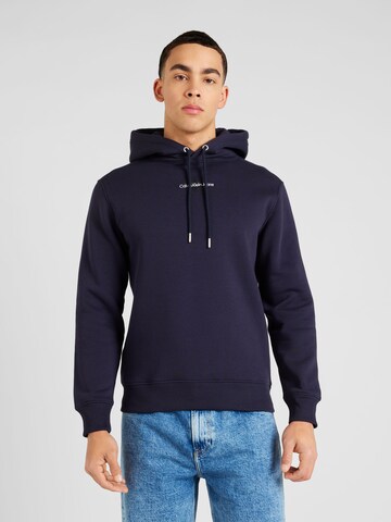 Calvin Klein Jeans - Sudadera en azul: frente