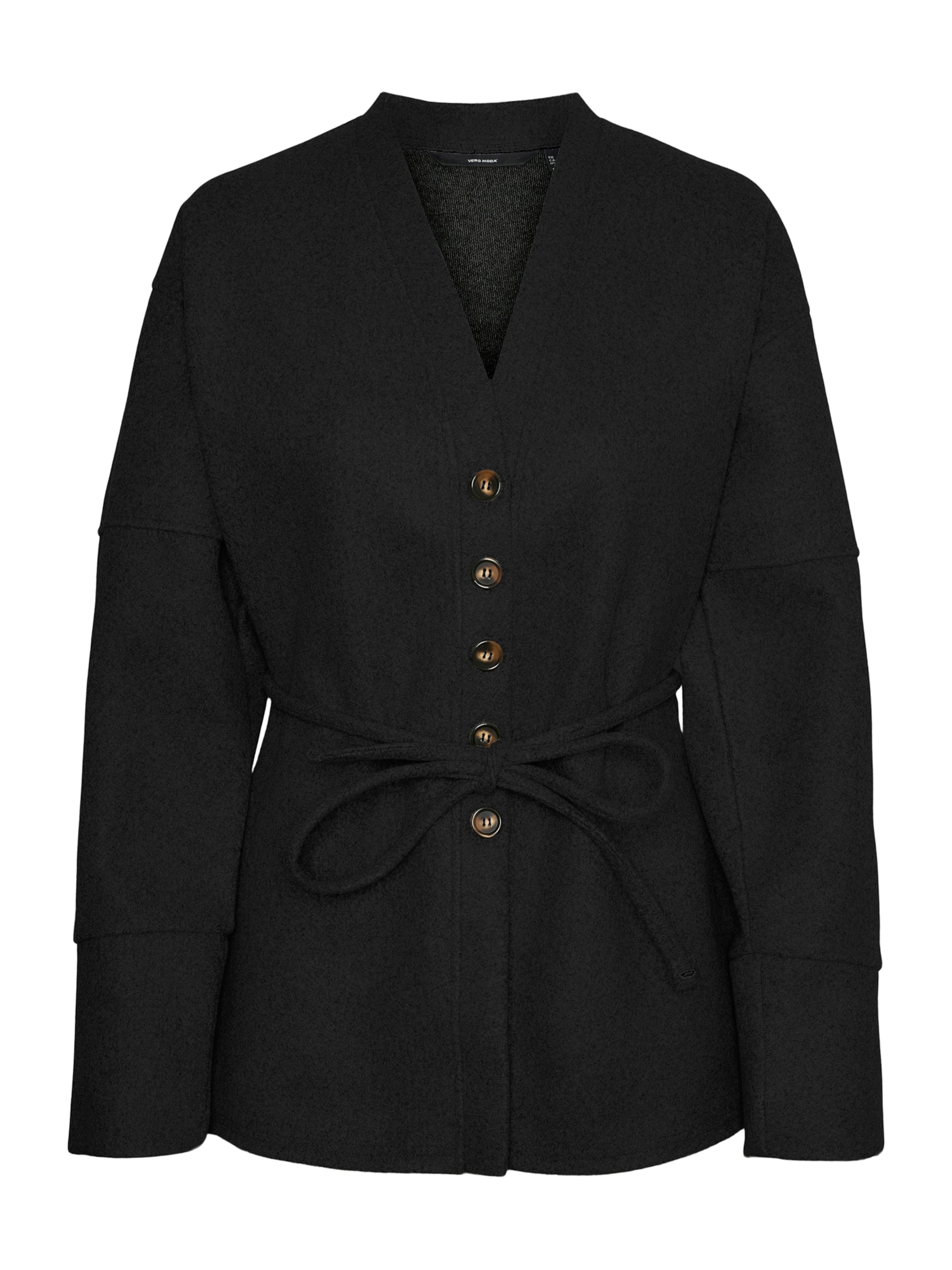 Vero Moda Tall Вязаная кофта 'VMKLEO' в Черный: спереди