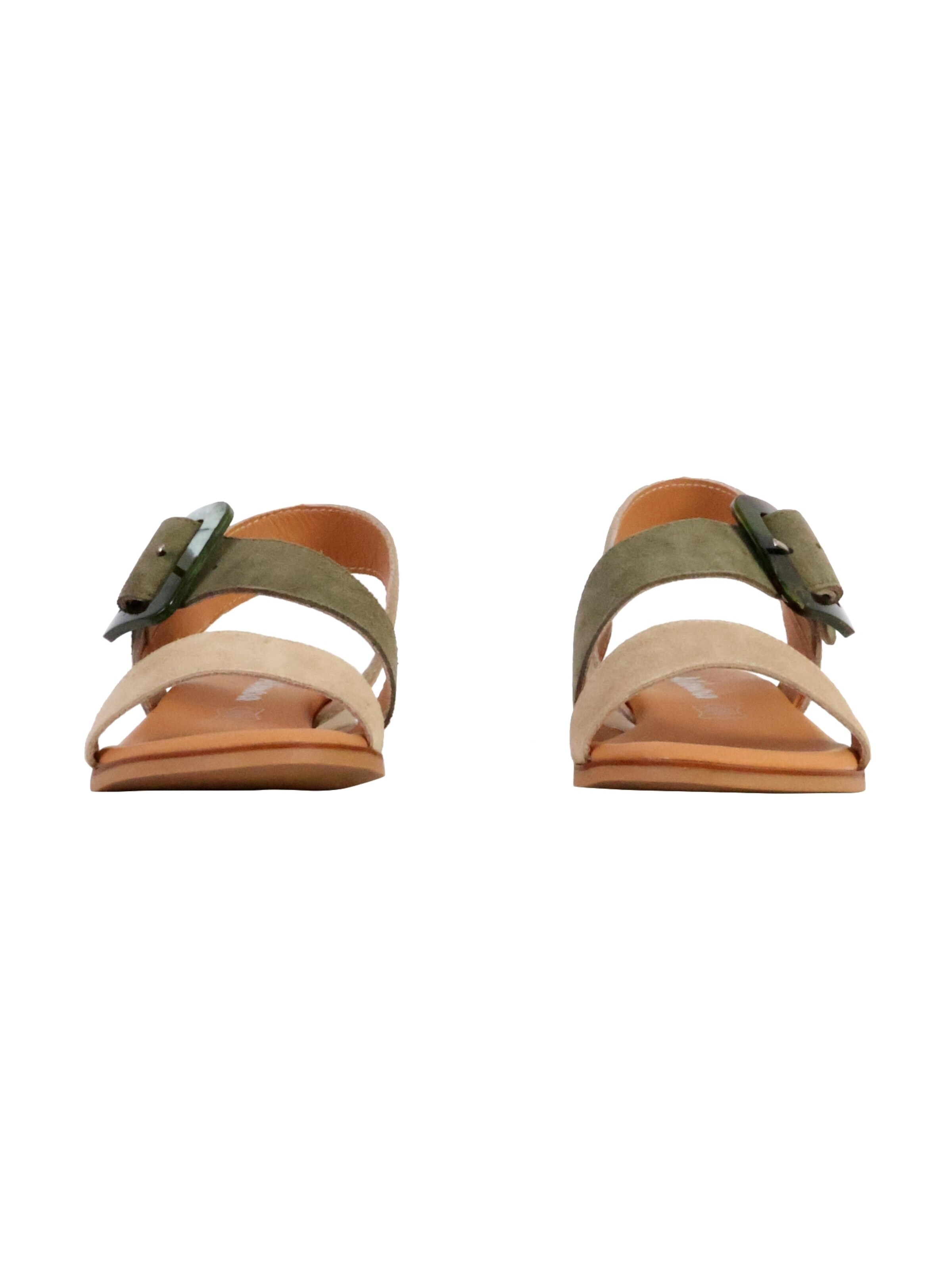 The Divine Factory Sandaal 'Alenoa-Ledersandalen' in Groen