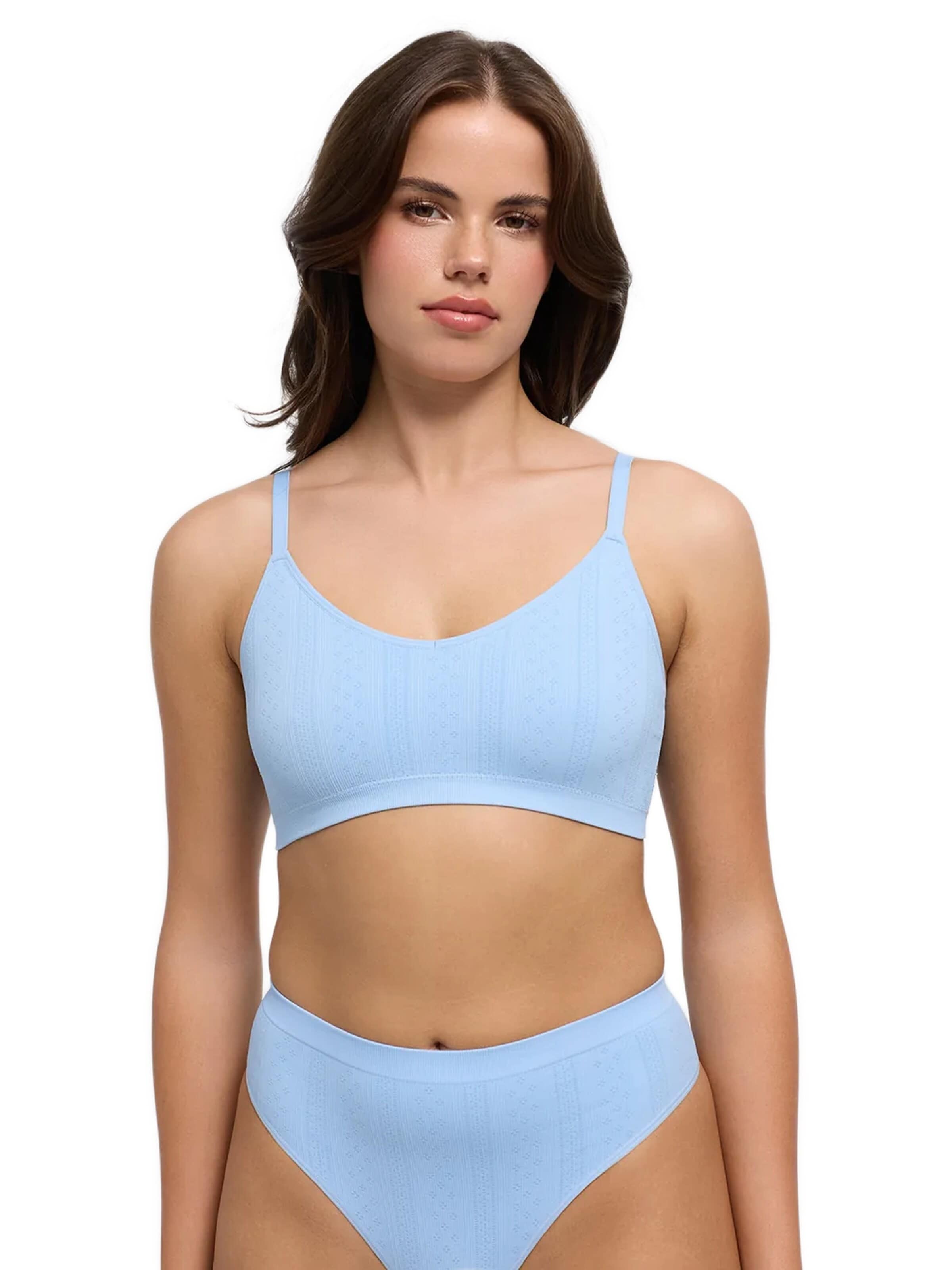 cfab Bustier BH 'Jacquard Bralette' in Blauw