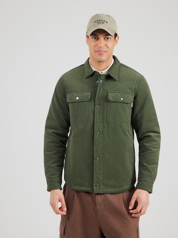 Vintage Industries Kevad-sügisjope 'Steven', värv roheline: eest vaates