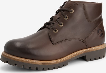 Travelin Boots 'Tohuse' in Bruin: voorkant