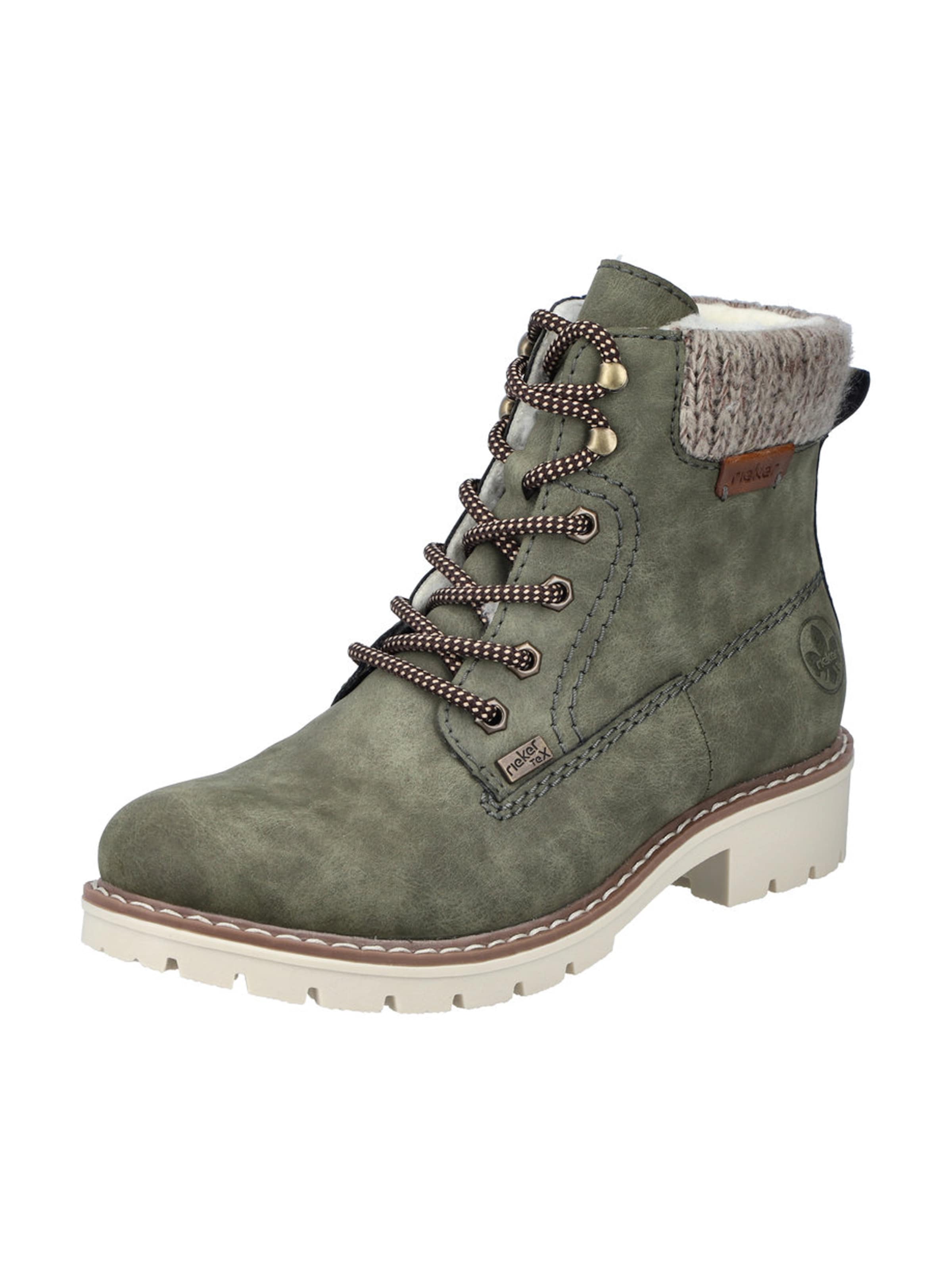 Bottines à lacets Rieker en vert : devant