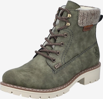 Bottines à lacets Rieker en vert : devant