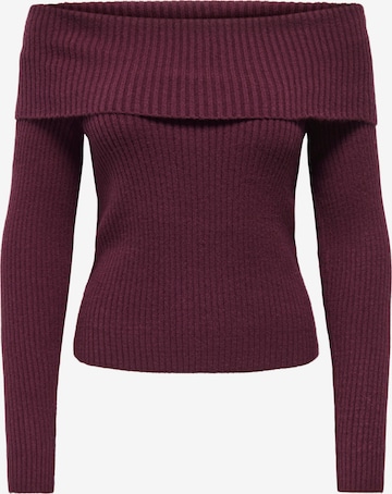 Pull-over ONLY en rouge : devant