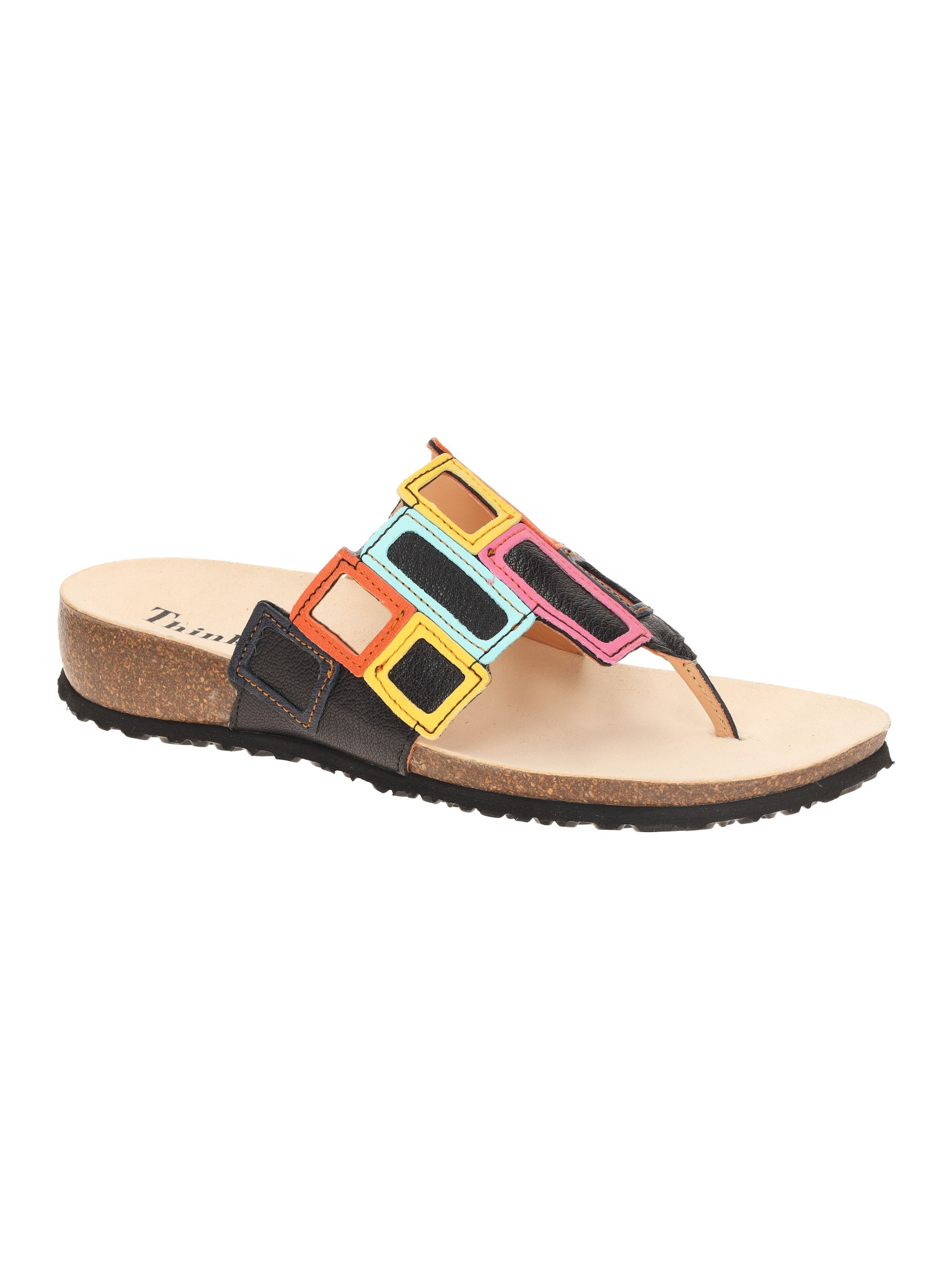 THINK! Mules 'Julia' in Black: front