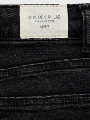 MANGO KIDS Slimfit Kavbojke | črna barva