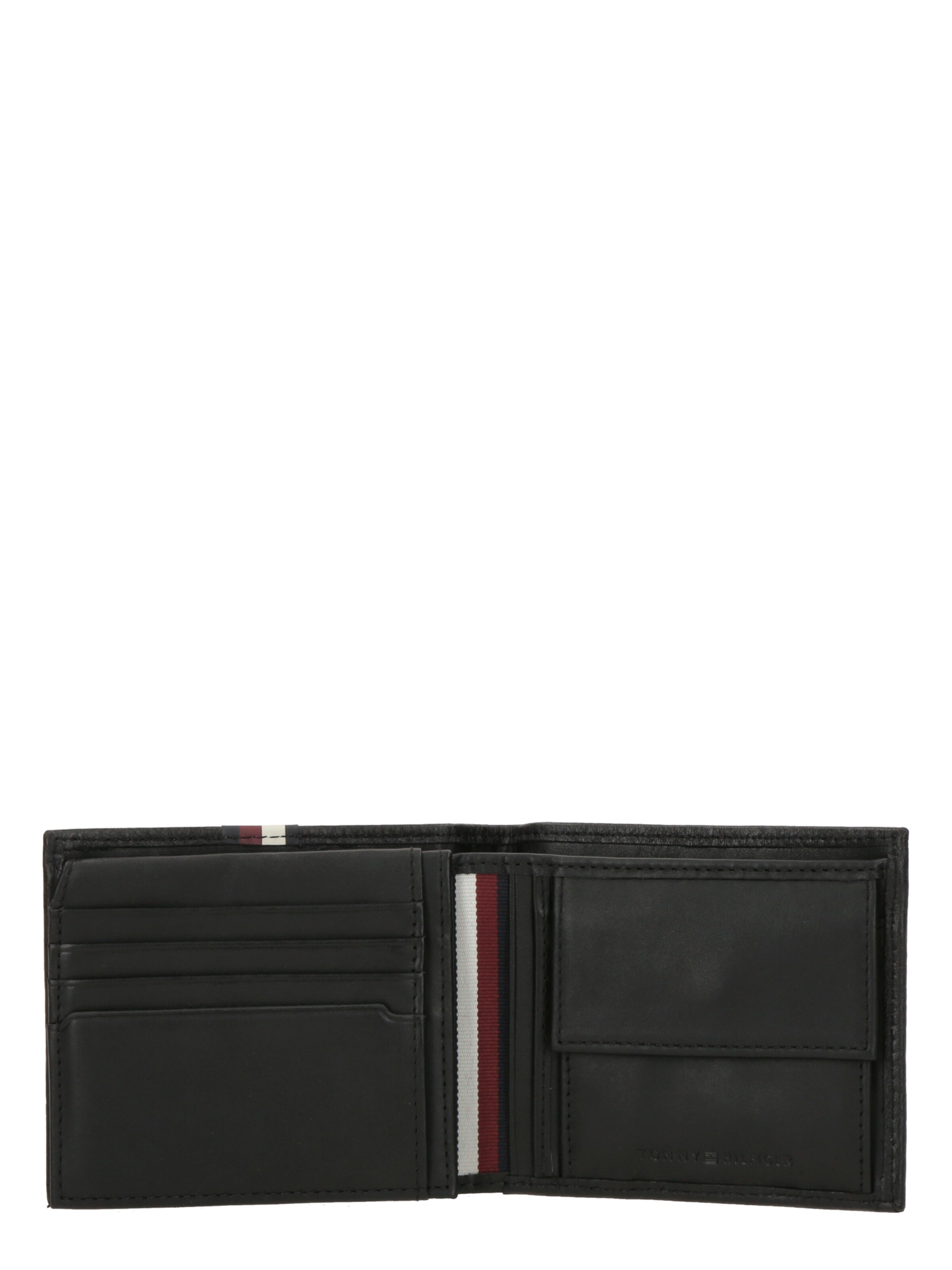 TOMMY HILFIGER Портмоне 'TH PREM LEA' в черно