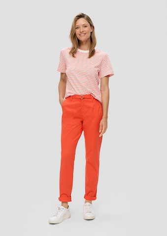 Regular Pantalon chino s.Oliver en orange