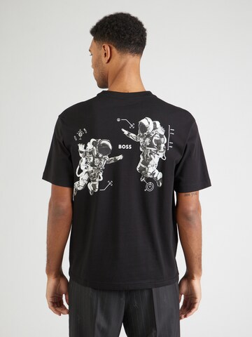 BOSS - Camiseta 'Galaxy' en negro: frente