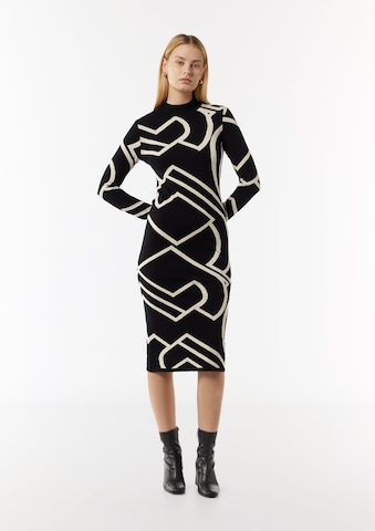 Robes en maille COMMA en noir : devant