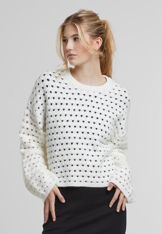Noisy may Sweater 'NMBRandy' in White: front