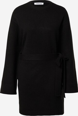 EDITED Πλεκτό φόρεμα 'Coraline' σε μαύρο: μπροστά