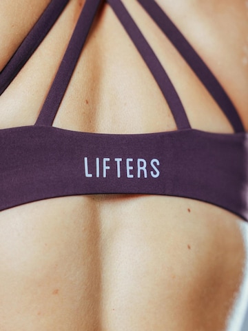 Lifters High neck Sport bh in Lila