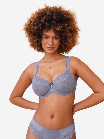 SugarShape T-shirt Bra 'Clara' in Blue: front