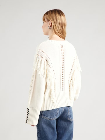 BOSS Sweater 'C_Fitto' in White