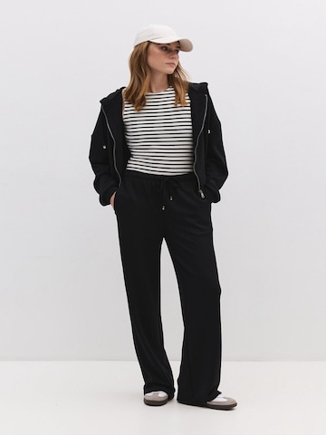 No Matter What Wide leg Pants in Black: front