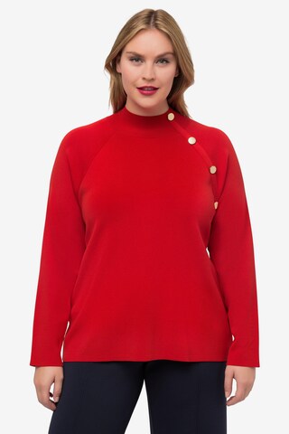 Pull-over Ulla Popken en rouge : devant