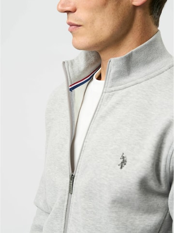 U.S. POLO ASSN. Sweatjacke 'Oscar' in Grau